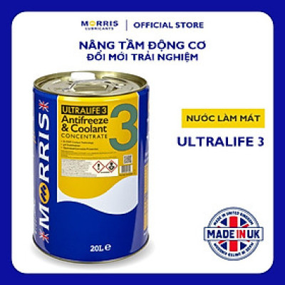 Nước Làm Mát Cao Cấp Cho Động Cơ Xăng, Động Cơ Diesel - Morris Lubricants Ultralife 3 / Xô 20L