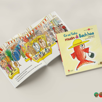 Truyện Ehon bé 3-4-5 tuổi - Cô cá Taiko muốn đi bách hóa