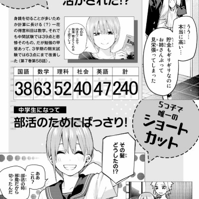 五等分の花嫁 キャラクターブック 一花 (KCデラックス)