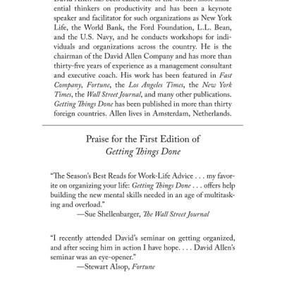 Getting Things Done: The Art Of Stress-Free Productivity