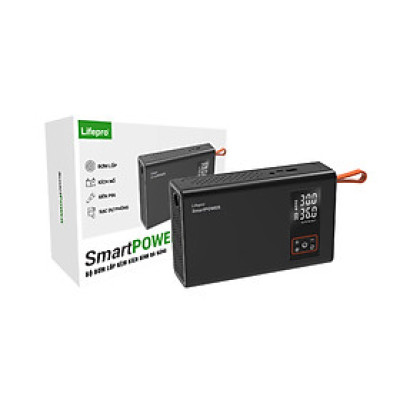 Máy bơm lốp ô tô kèm kích bình đa năng Lifepro SmartPOWER Hàng chính hãng