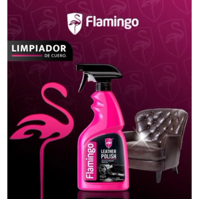 Xịt dưỡng nội thất ô tô ghế da Flamingo leather polish F029 loại cao cấp hàng nhập khẩu Trendycar