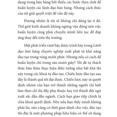 Lãnh Đạo Bán Hàng Chuyên Nghiệp – Bí Quyết Xây Dựng Đội Nhóm Bán Hàng “Bất Khả Chiến Bại”