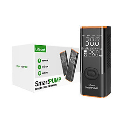 Bơm lốp ô tô không dây đa năng Lifepro SmartPUMP Hàng chính hãng