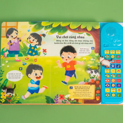 Sách - Sách âm thanh - Bé học nói Phiên bản đặc biệt với 30 nút bấm cho bé 0 - 6 tuổi - Đinh Tị Books