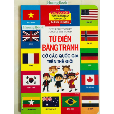 Sách - Từ điển bằng tranh - Cờ các quốc gia trên thế giới (bìa cứng) - MT