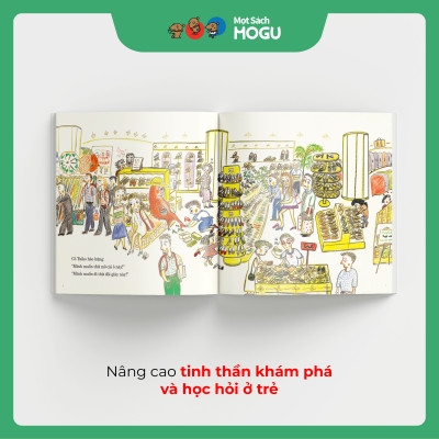 Truyện Ehon bé 3-4-5 tuổi - Cô cá Taiko muốn đi bách hóa