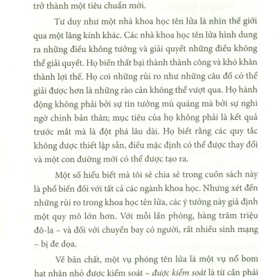 Tư Duy Như Một Nhà Khoa Học Tên Lửa - Những Chiến Lược Để Đột Phá Trong Cuộc Sống Và Sự Nghiệp