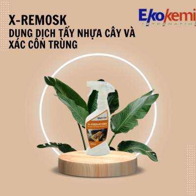 NƯỚC LÀM SẠCH NHỰA CÂY & XÁC CÔN TRÙNG BÁM TRÊN THÂN XE Ô TÔ X-REMOSK 600ML THƯƠNG HIỆU EKOKEMIKA