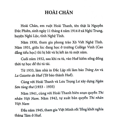 Thi Nhân Việt Nam (Tái Bản 2023)