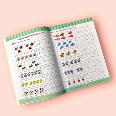 Toán tiền Tiểu học: Vui học Toán: Nhìn tranh hoàn thành phép tính