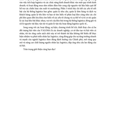 Logistics Và Quản Trị Chuỗi Cung Ứng