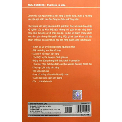 Sách - Thuật quản lý bán hàng