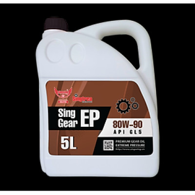 Dầu nhớt hộp số Sing Gear EP 80W-90 5L nhập khẩu dành cho xe ô tô