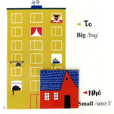 Sách Đục Trổ Thông Minh - Những Từ Vựng Đầu Đời Của Bé - My First Words- Sự Tương Phản - Opposites