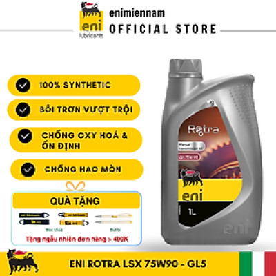 (HCM) eni Rotra LSX 75W90 1L - nhớt hộp số full tổng hợp (hàng nhập Ý) sx 2025