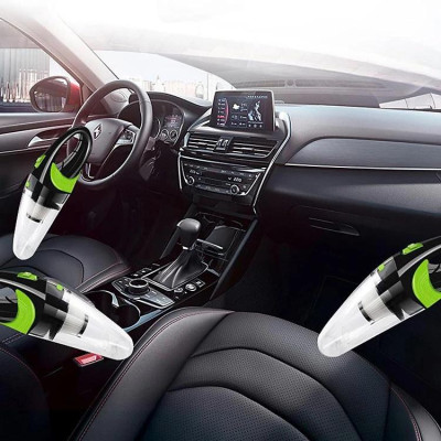 Máy hút bụi ô tô không dây cao cấp -hút bụi ô tô- hút bụi gia đình (xanh phối đen)