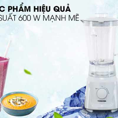 Máy Xay Sinh Tố Toshiba MX-60T(H) (600W - 1.5 Lít) - Hàng Chính Hãng