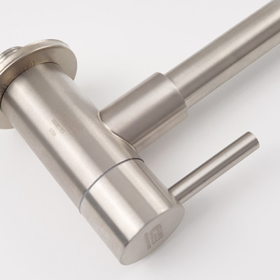 Vòi rửa chén lạnh âm tường Inox SUS 304 Eurolife EL-RC08 (Trắng vàng)