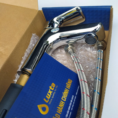 Vòi Lavabo Đồng Thau Mạ Crome Nóng Lạnh LUXTA L1220