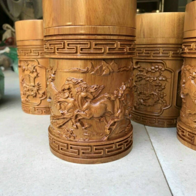 Hộp đựng trà bằng gỗ bách xanh thơm nức kt cao 20×10cm