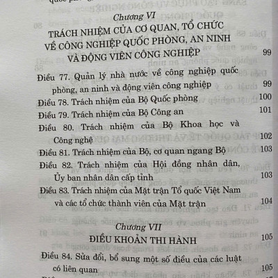 Luật Công Nghiệp Quốc Phòng, An Ninh và Động Viên Công Nghiệp Năm 2024