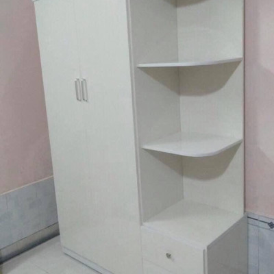 Tủ áo nhựa Juno Sofa 2 cánh kèm kệ 1m2 x 1m8 (màu trắng)