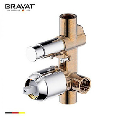 Bộ trộn vòi chậu âm tường Bravat D9100CP-ENG