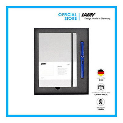 Gift Set Lamy Notebook A5 Softcover Grey+ Lamy Safari Blue - GSNSa0014