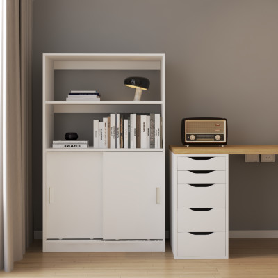 [Happy Home Furniture] LUCA, Tủ lưu trữ 2 cửa lùa, 86cm x 40cm x 140cm ( DxRxC), TCL_009