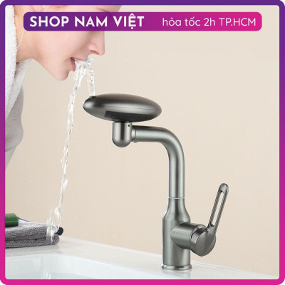 Vòi Nước Lavabo Cao Cấp Inox Đĩa Bay 4 Chế Độ Nước