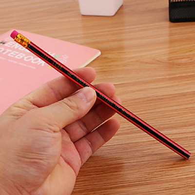 Bút Chì HB Gỗ Than Chuốt Bào Phác Thảo Vẽ Ghi Có Gôm Tẩy Lục Giác