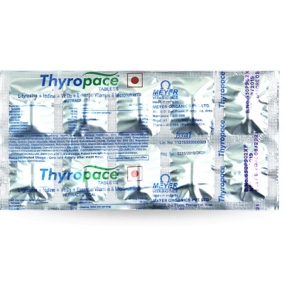Thực phẩm bảo vệ sức khỏe THYROPACE TABLETS, hỗ trợ duy trì chức năng bình thường của tuyến giáp.