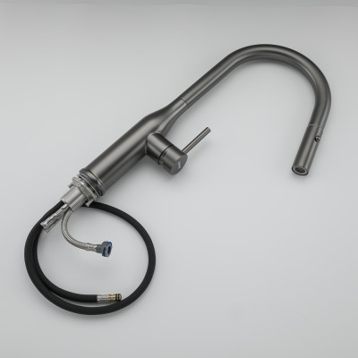 Vòi rửa bát dây rút màu đen GAPPO G4398-41 Chính hãng nhập khẩu