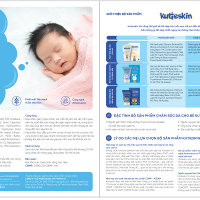 Kem Kutieskin hỗ trợ làm dịu da cho bé (30g)