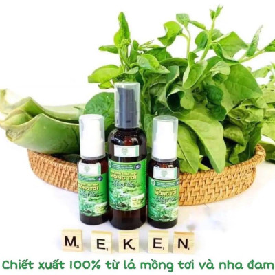 Tinh Chất Thảo Mộc Mồng Tơi MẸ KEN - 50ml Dầu xả tóc, suôn mềm mượt tóc, giảm chẻ ngọn