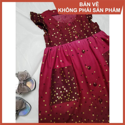 Rập đầm cánh tiên cho bé - Rập giấy A0 mã R400 (BẢN VẼ)