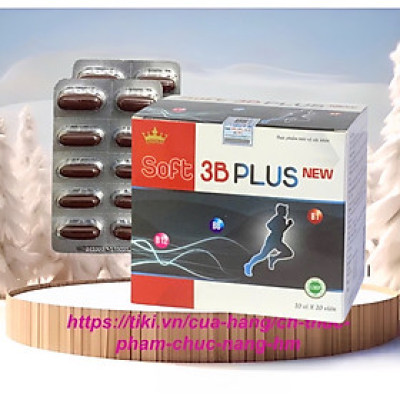 Viên uống Soft 3b Vitamin plus Kingphar New, hộp 100v