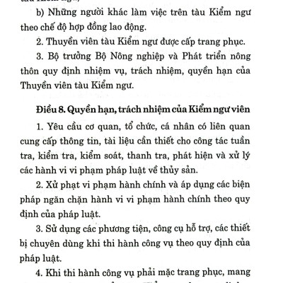 Quy Định Pháp Luật Về Tổ Chức Và Hoạt Động Của Kiểm Ngư