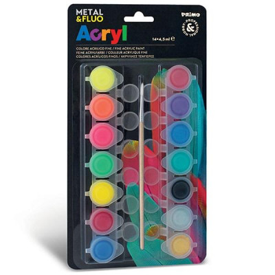 Vỉ 14 Hũ Màu Acrylic 1612T14FM