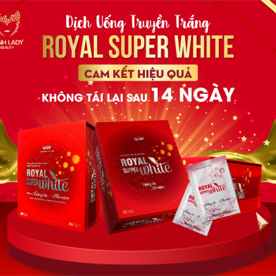 Dịch uống truyền trắng mờ nám Royal Super White