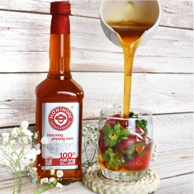 Combo Mật ong rừng Phương Nam Honimore 630g/chai tặng 1 chai Mật ong Hoa Vải Thiều 360g/chai - tăng sức đề kháng