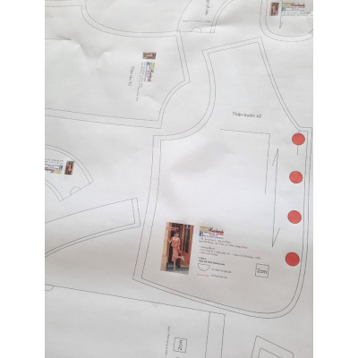 Rập giấy A0 mã 1463- đầm xếp ly (BẢN VẼ)