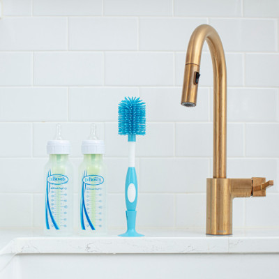 [ AC055 ] Cọ rửa bình sữa cổ thường và cổ rộng, chất liệu silicone - Dr.Brown