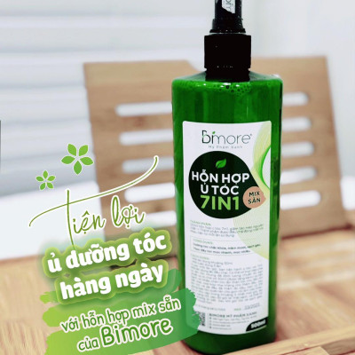 Hỗn Hợp Ủ Tóc 7in1 Mix Sẵn Giấm Táo Mèo Dưỡng Tóc Chắc Khỏe, Mềm Mượt, Sạch Gàu 500ml