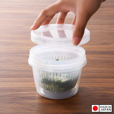 Bộ hộp đựng thực phẩm có giá lót NAKAYA W/S 500ml - Hàng nội địa Nhật Bản (#Made in Japan) |K340|