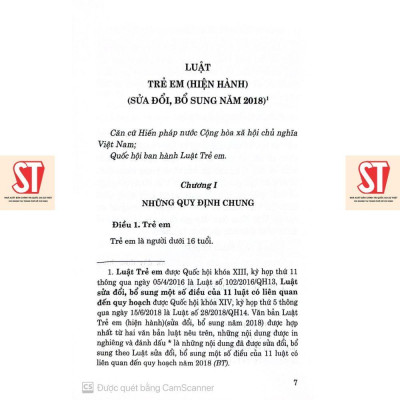 Sách - Luật Trẻ Em (Hiện Hành) (Sửa Đổi, Bổ Sung Năm 2018) - NXB Chính Trị Quốc Gia
