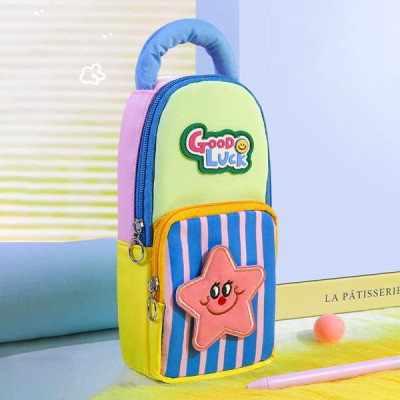 Bóp Viết Vải Tay Xách Siêu Mềm - Shunde 9160 - Màu Xanh Dương