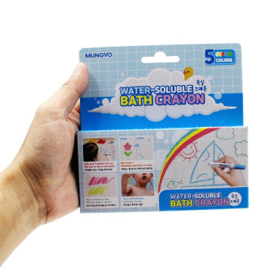 Hộp 5 Bút Sáp Màu Water-Soluble Bath Crayon - Mungyo MWBC-5A