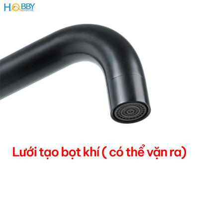 Vòi rửa chén nóng lạnh inox 304 sơn đen Hobby home decor CRC4